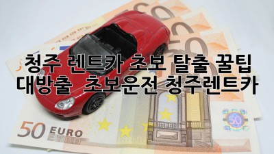 청주 렌트카 초보 탈출 꿀팁 대방출! 🚗💨 #초보운전 #청주렌트카