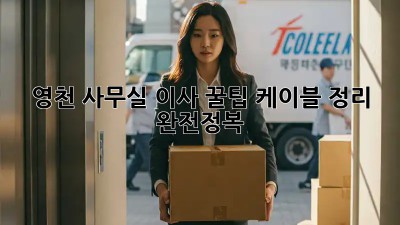 영천 사무실 이사 꿀팁🍯 케이블 정리 완전정복!